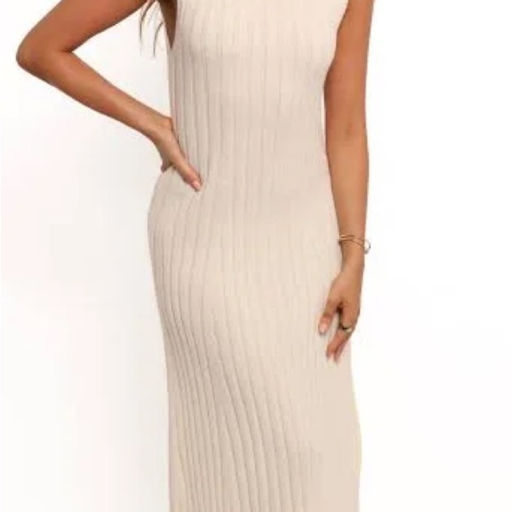 Leith Cream Midi Dress